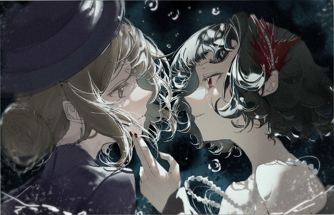 测试图像：月色下的人物插画
